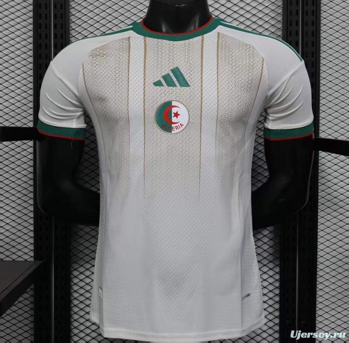 Player Version 2025 Algeria Home White Jersey