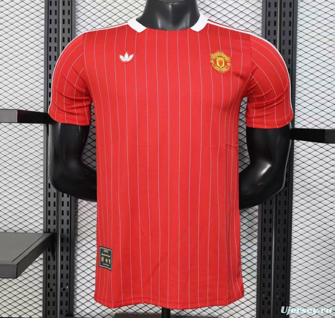 Player Version 25/26 Manchester United Red Adidas Original Casual Jersey