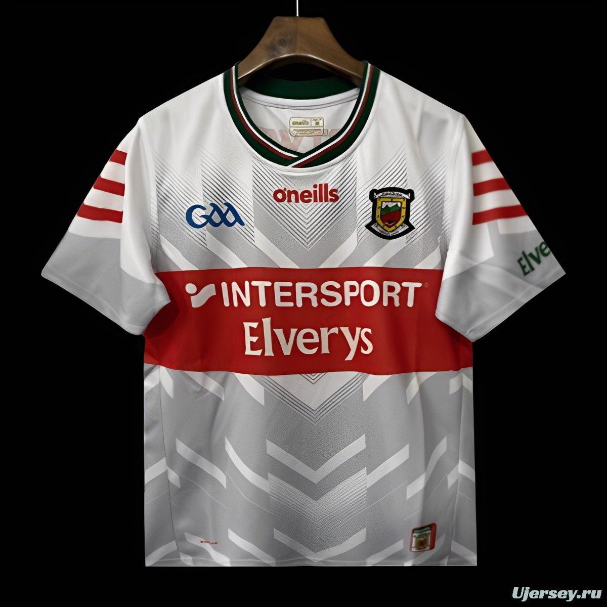 25/26 Mayo GAA White with Red Trim Jersey