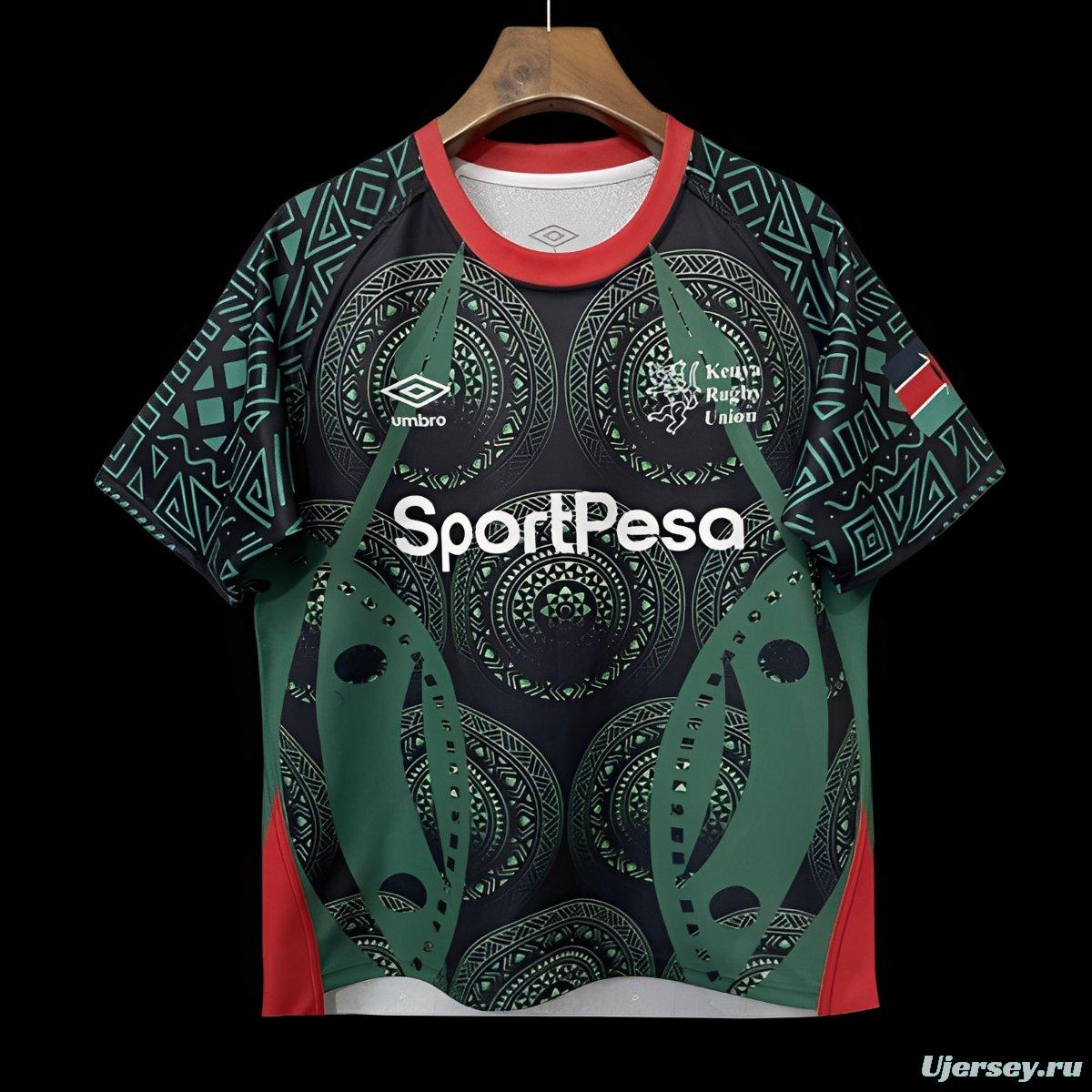 2026 Kenya Green with Black Maasai Shield and Tribal Patterns Jersey