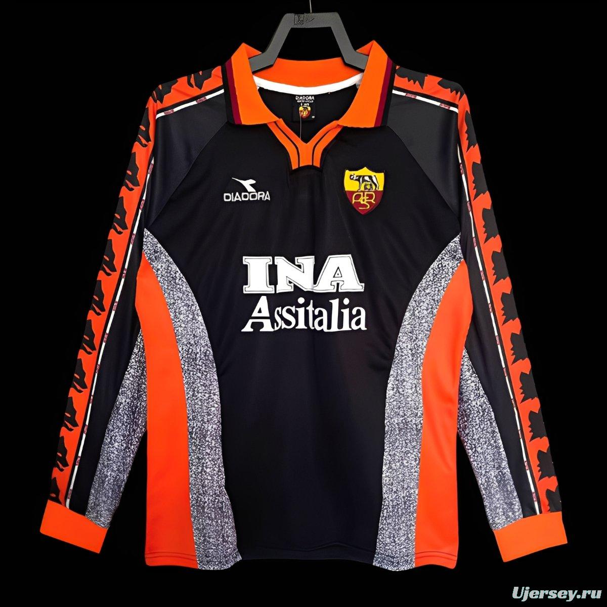 Retro 98/99 Roma Third Long Sleeve Jersey