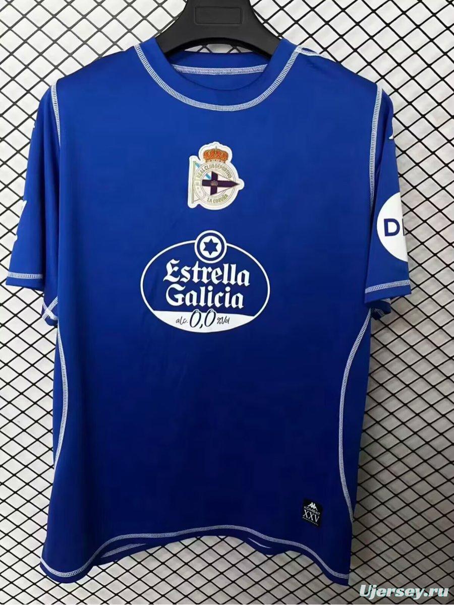 25/26 Deportivo de La Coruna 25th Blue Jersey