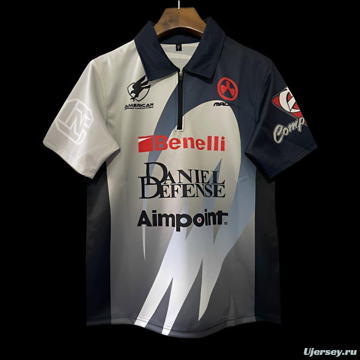 25/26 Shooting Sports Black and White with Abstract Pattern Shooting Jersey