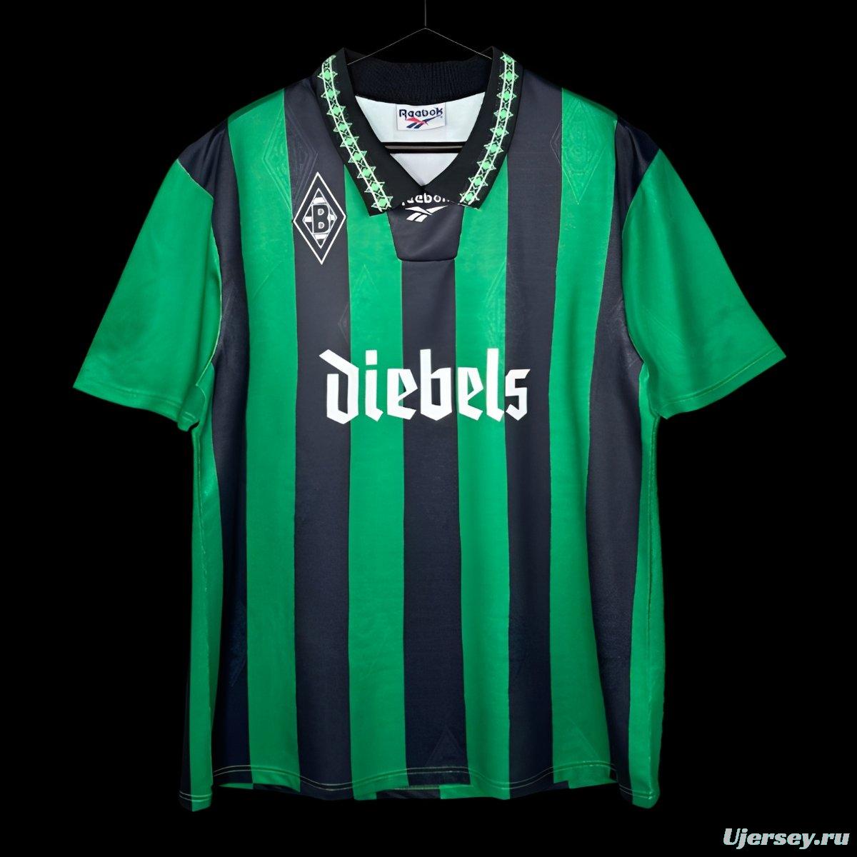 Retro 95/96 Borussia Mönchengladbach Away Green/Black Jersey