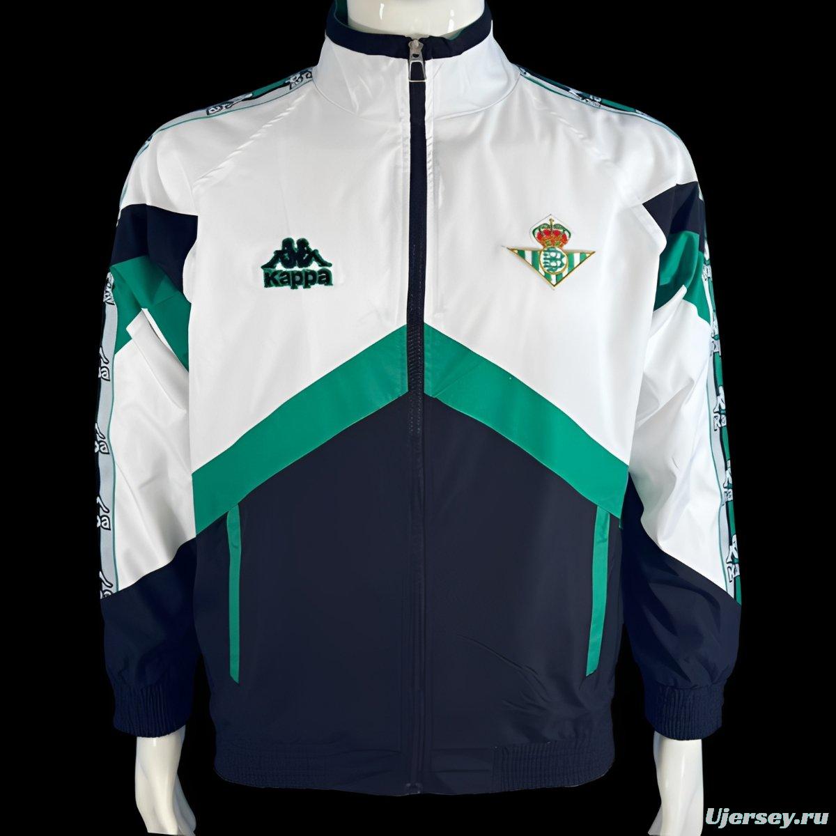 96/97 Real Betis White/Black Windbreaker