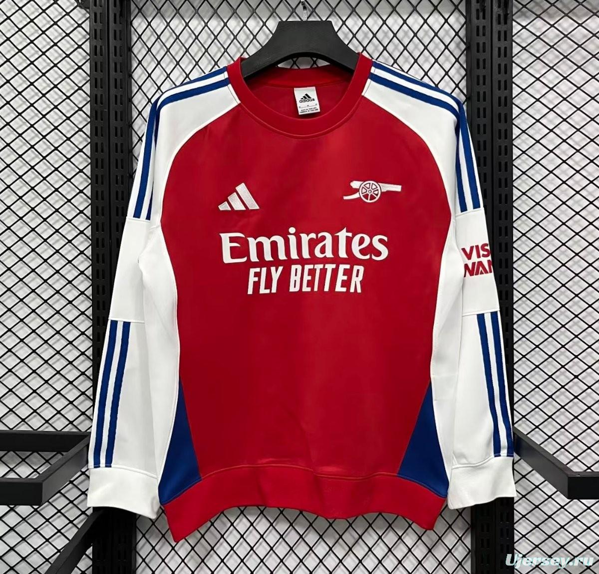25/26 Arsenal FC Home Long Sleeve Training Sweatshirt