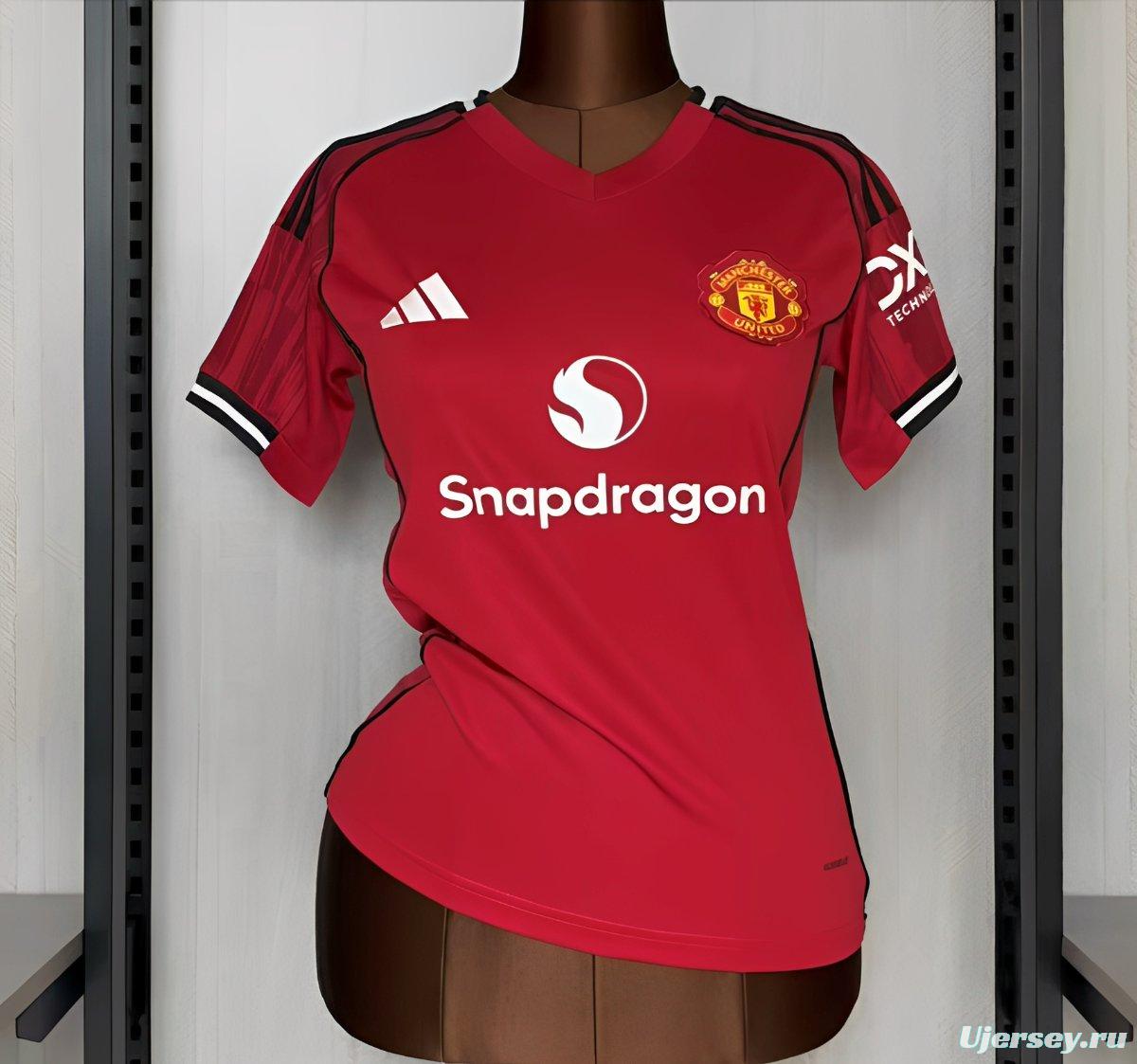 25/26 Women Manchester United Home Jersey