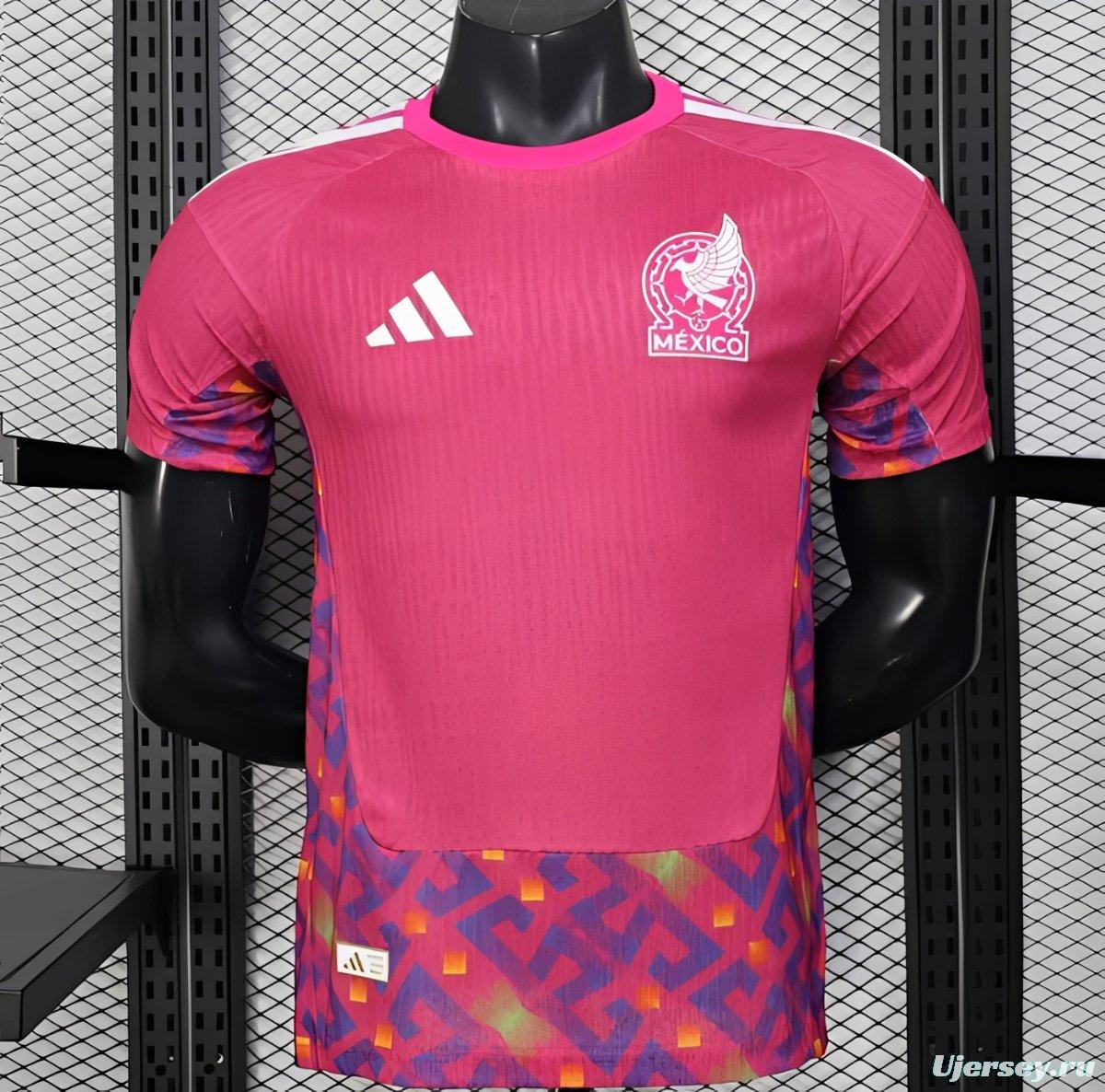 Player Version 2026 Mexico  Pink Training Jersey