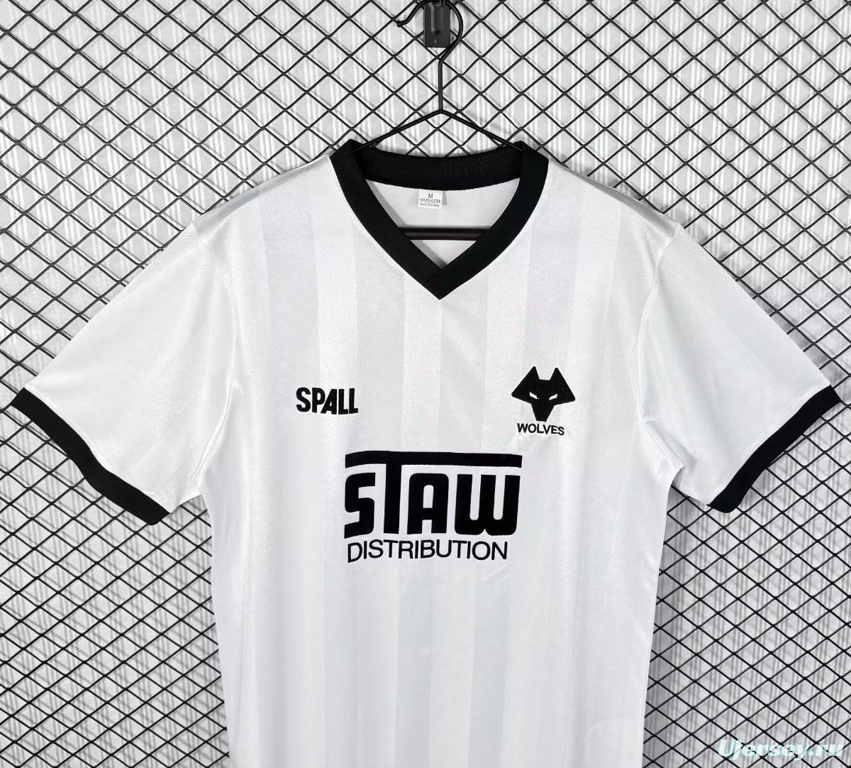 Retro 86/88 Wolverhampton Wanderers Away White Jersey