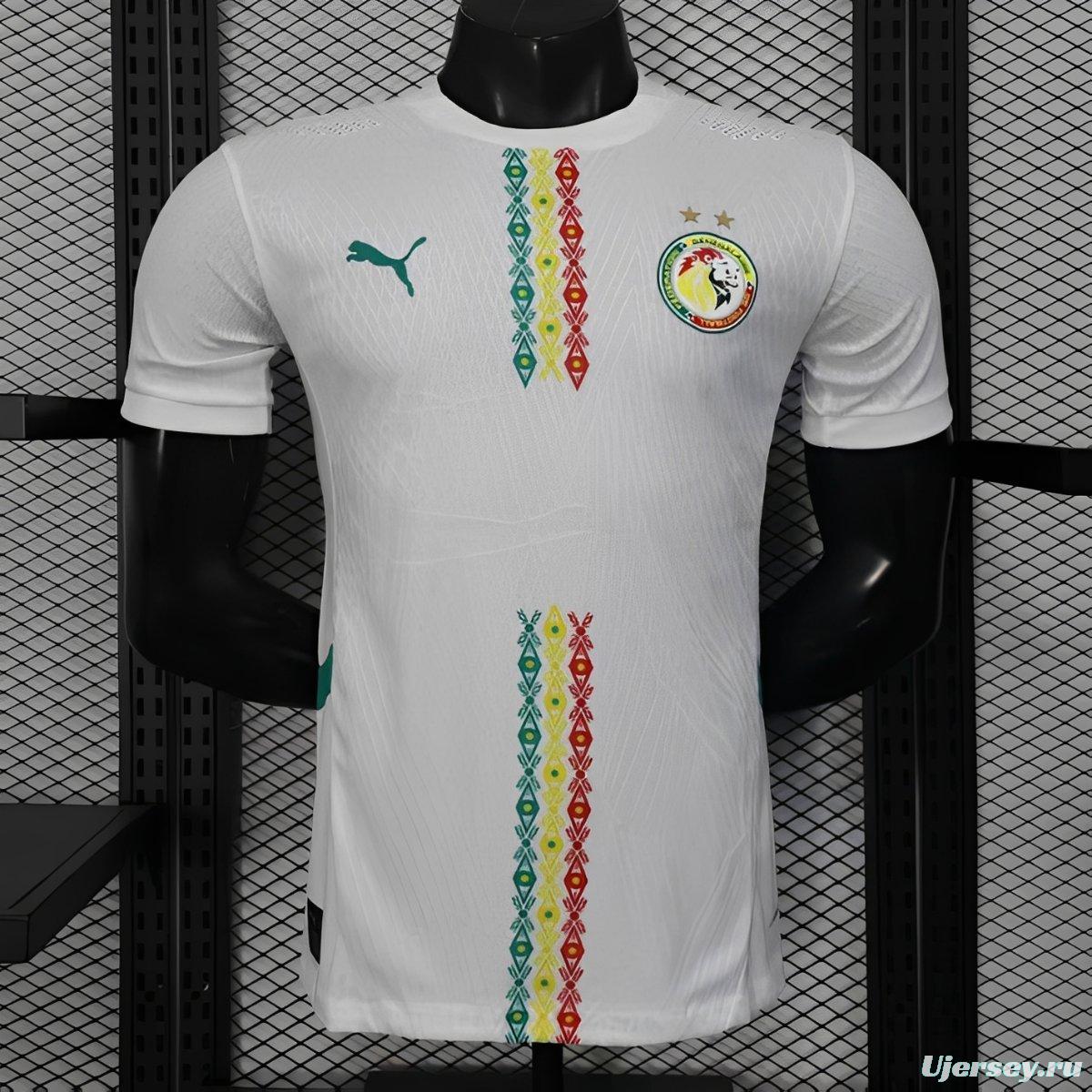 2026 Player Version Senegal Home White Double Stars Edition Jersey