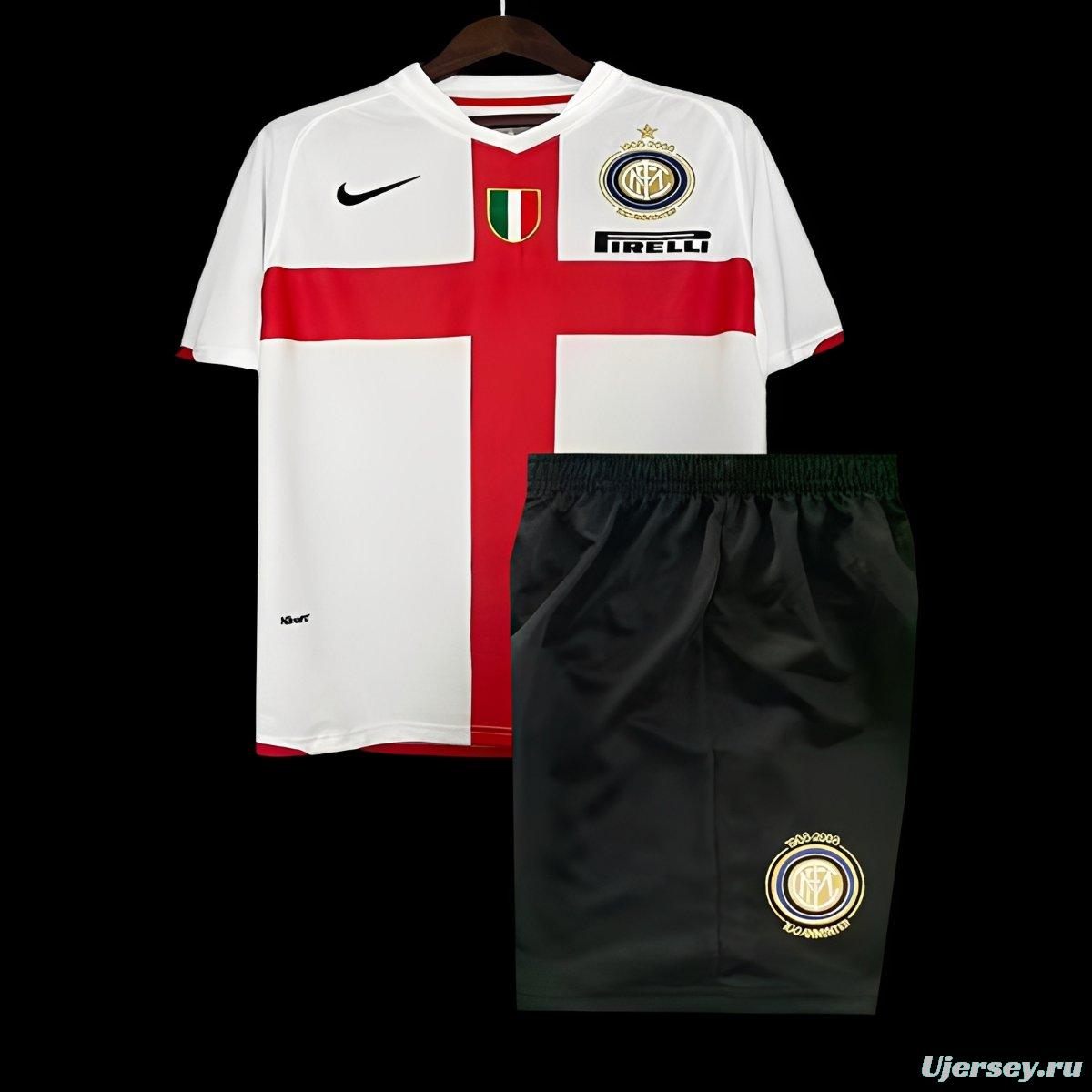 Retro Kids 07/08 Inter Milan Away White Jersey