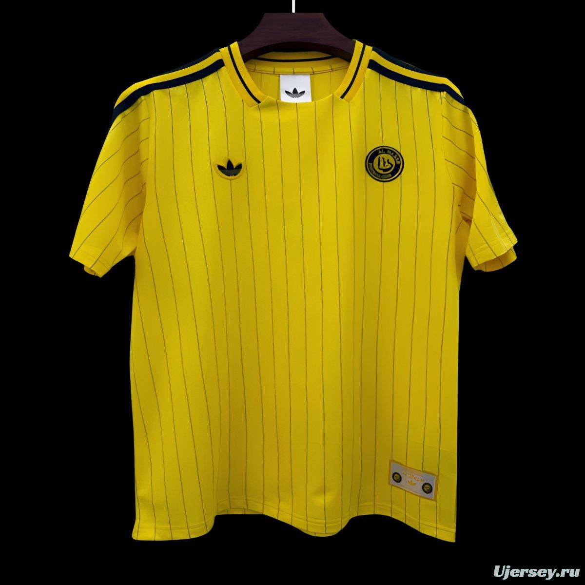 2026 Al Nassr Adidas Terrace Icons Yellow Jersey