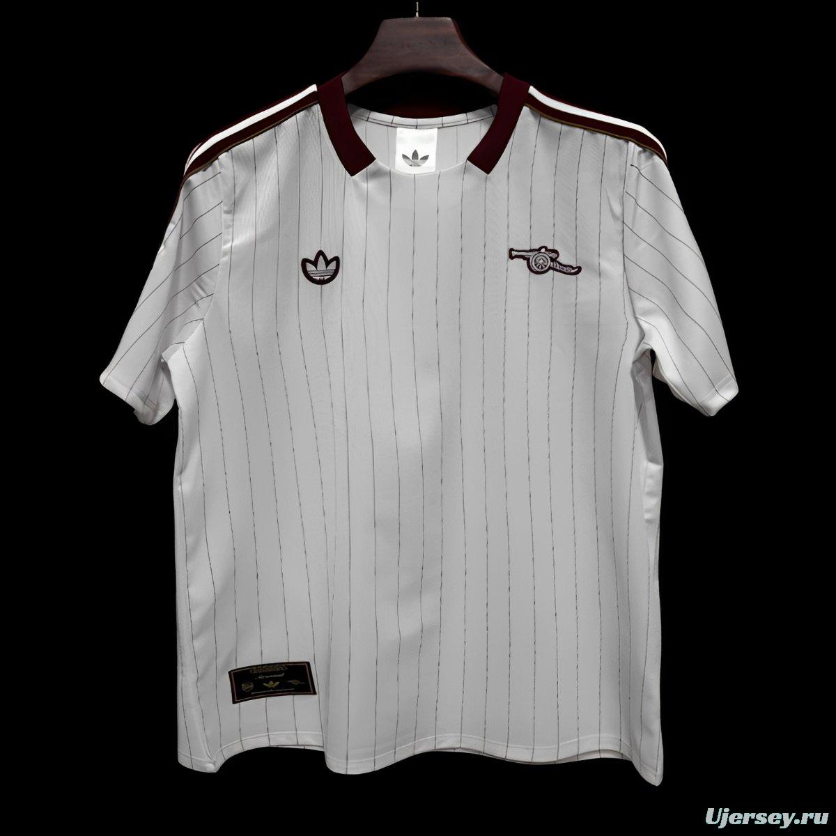 2026 Arsenal Adidas Terrace Icons White Jersey