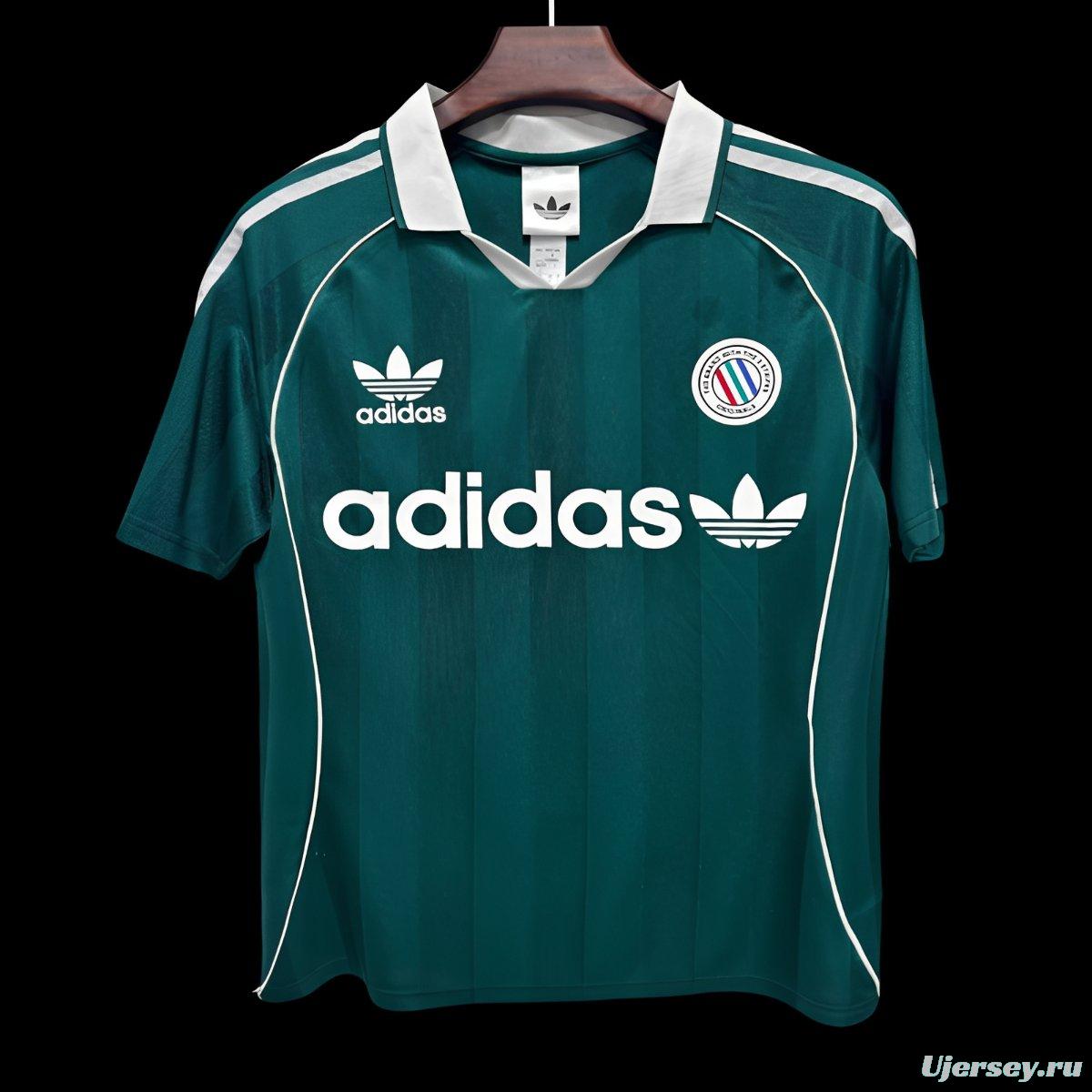 2026 Adidas Original Classic Three Stripes Green Jersey