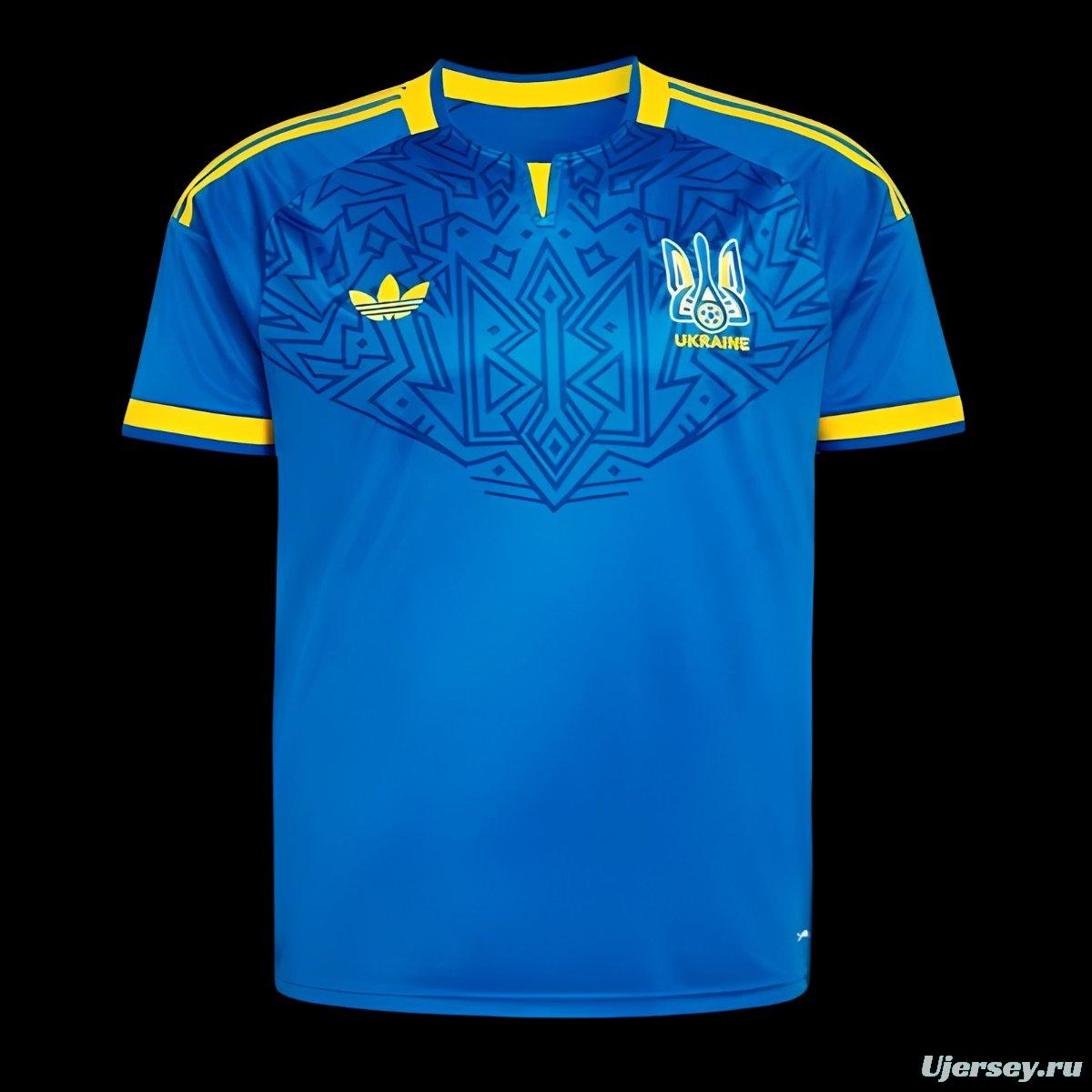 2026 Ukraine Away Blue Jersey