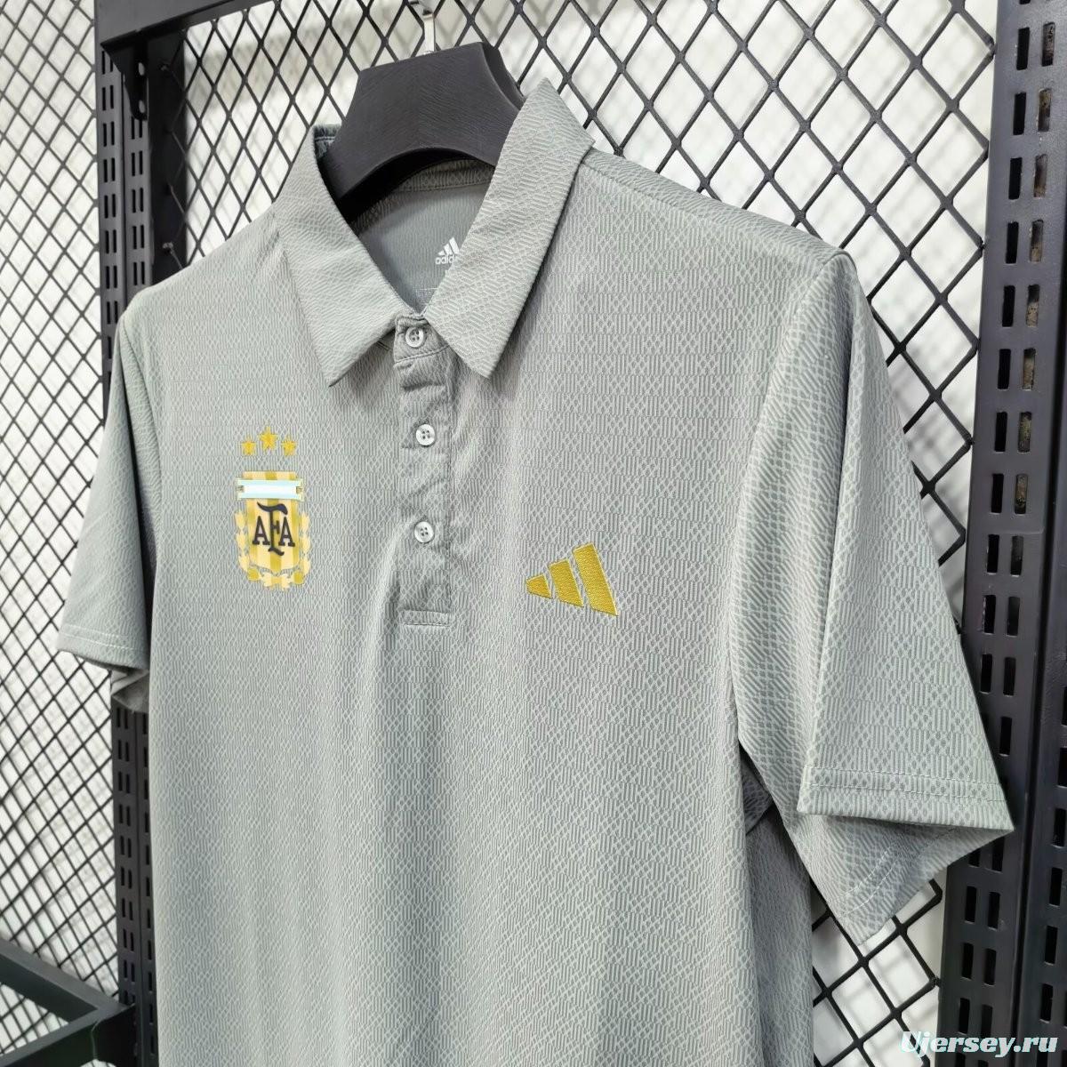2026 Argentina Grey Polo Jersey