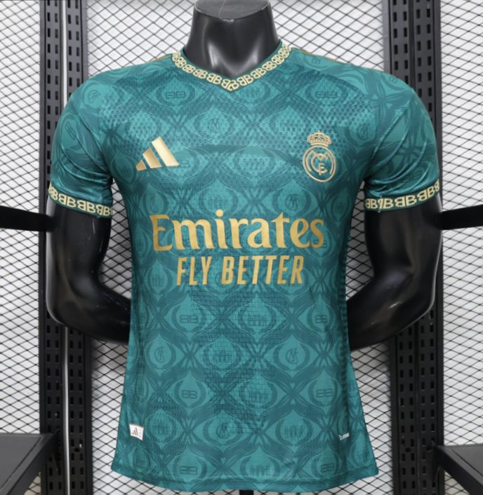 Player Version 26/27 Real Madrid Green Gold Third Special Edition Jersey
