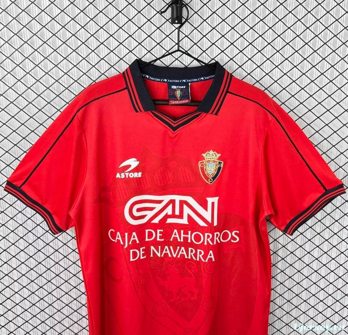 Retro 98/99 Osasuna Home Long Sleeve Jersey