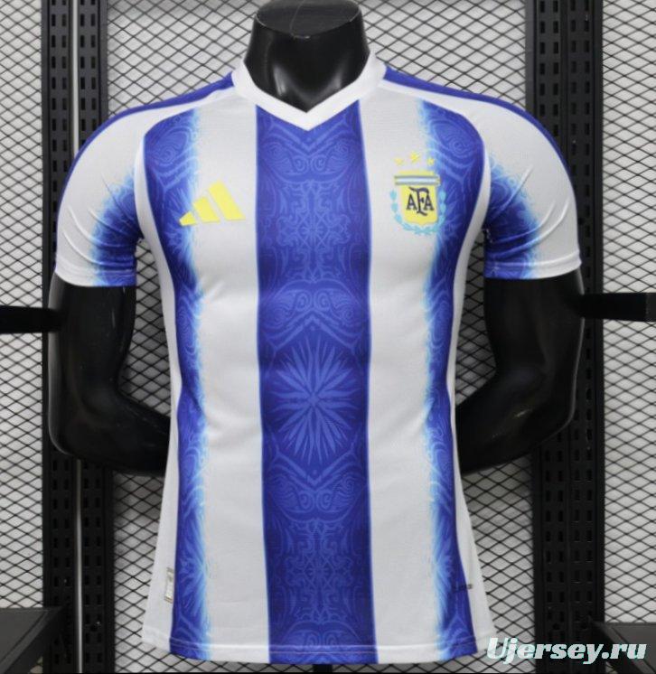 Player Version 2026 Argentina Blue & White Stripe Home Jersey