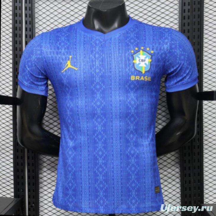 Player Version 2026 Brazil Away Blue Special Edition Jersey