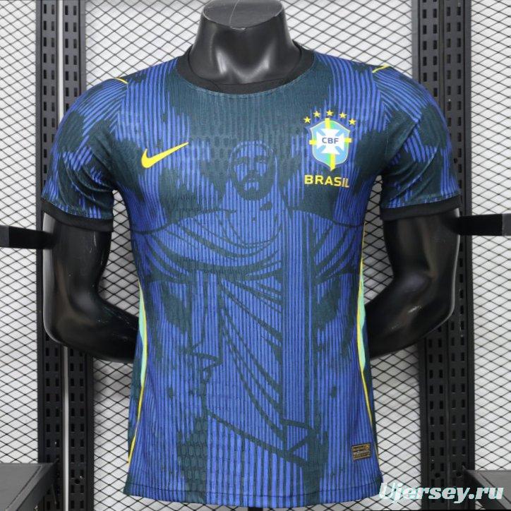 Player Version 2026 Brazil Navy Blue  Special Edition Away Jersey