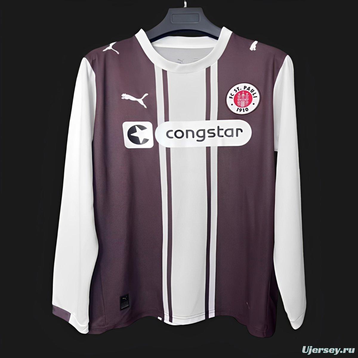 25/26 FC St. Pauli Brown 1970s Remake Special Long Sleeve Jersey
