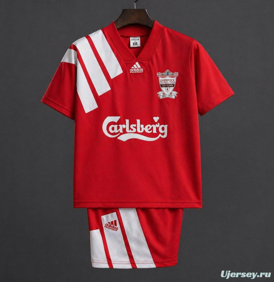 Retro 92/93 Kids Liverpool Home Jersey