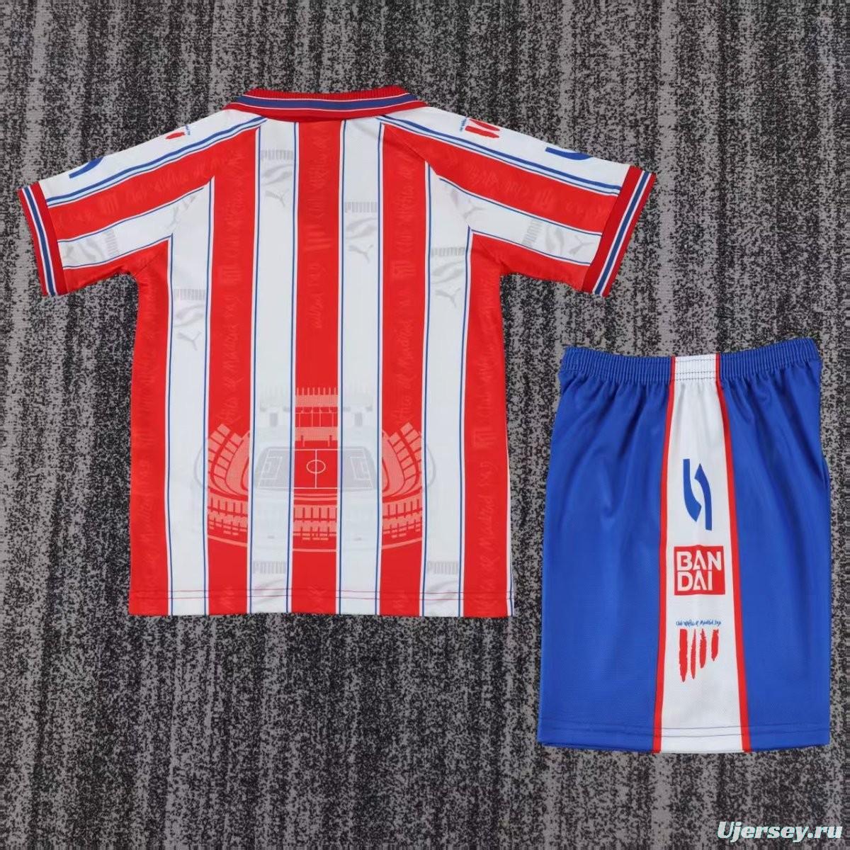 Retro 96/97 Kids Atletico Madrid Home Jersey