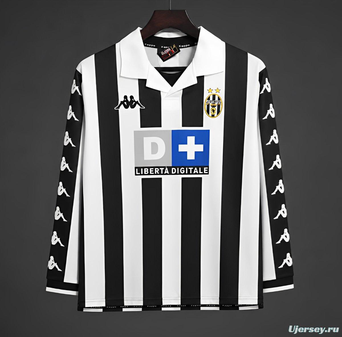 Retro 99/00 Juventus Home Long Sleeve Jersey