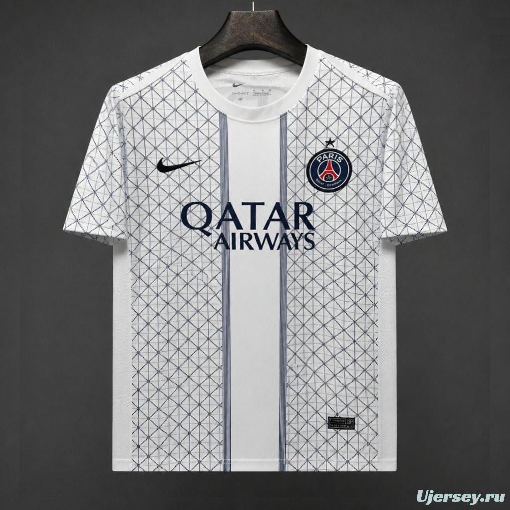 25/26 PSG Paris Saint-Germain Academy Pro Eiffel Tower Lattice Pattern Pre-Match Jersey