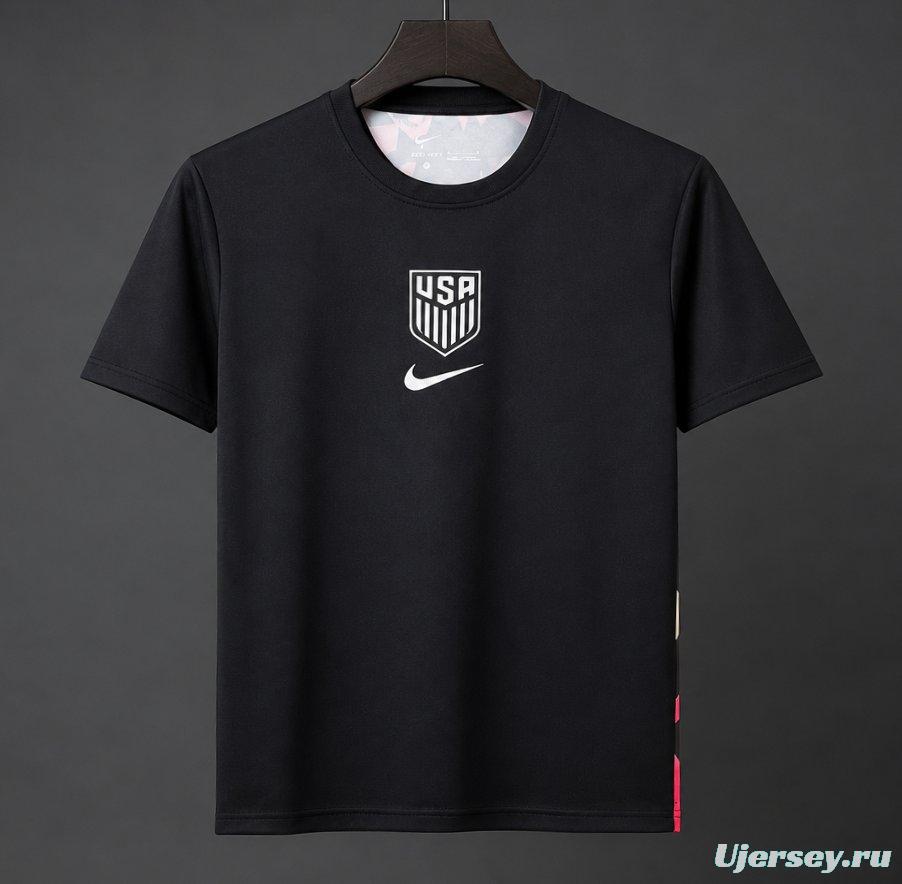2026 USA USMNT Premium Goalkeeper Soccer T-Shirt - Black