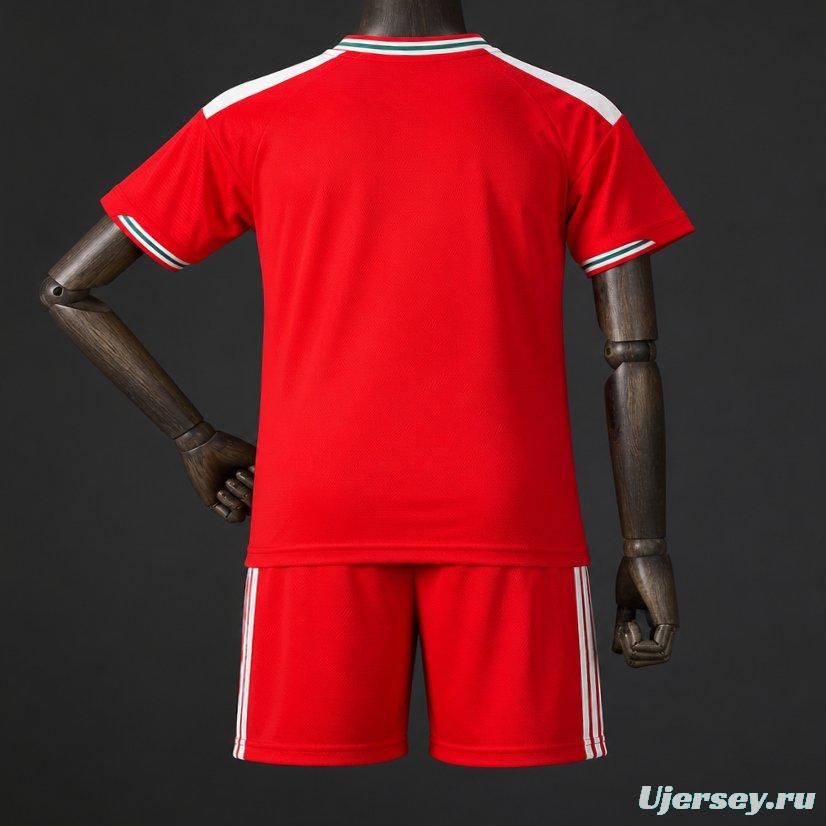2026 Kids Wales Home Jersey