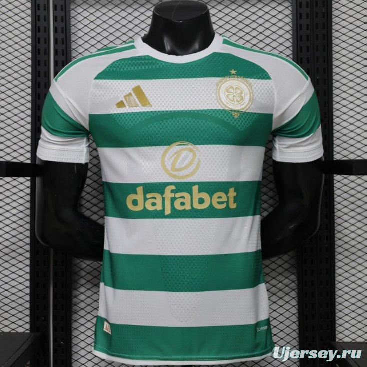 Player Version 26/27 Celtic Green & White Hooped Home Jersey