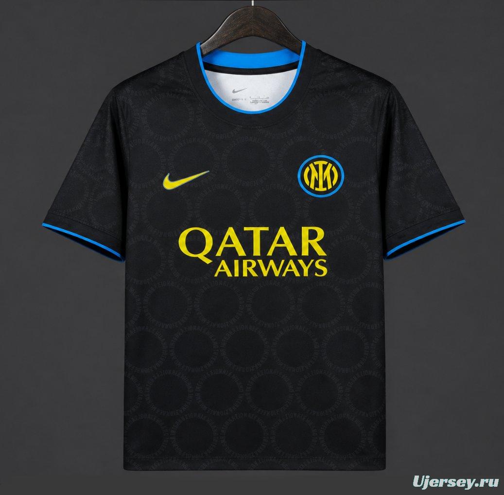 26/27 Inter Milan Academy Pro Pre-Match  Black/Yellow Jersey