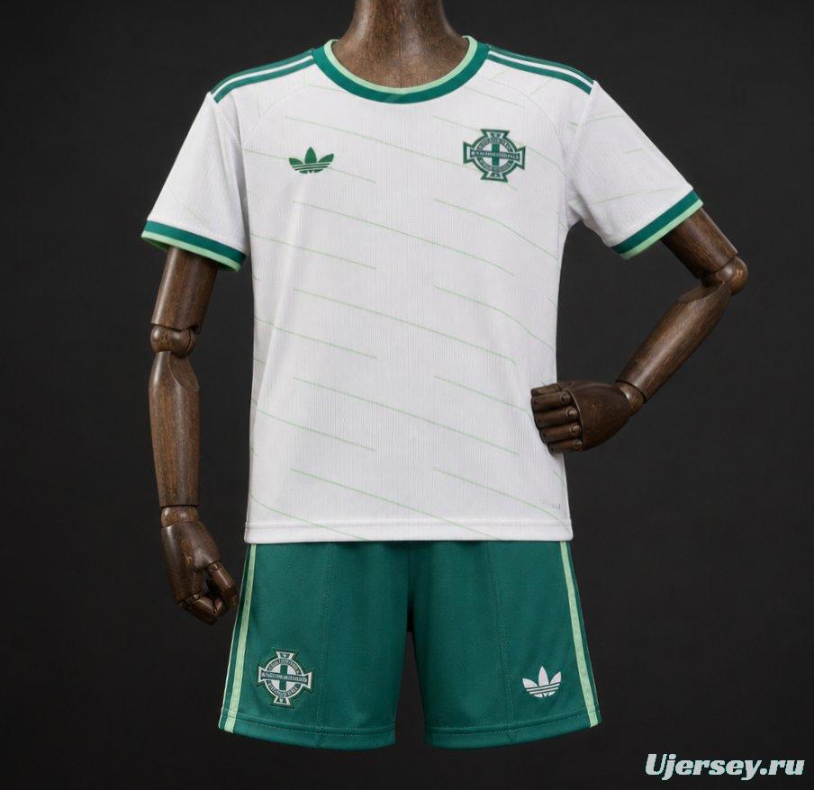 2026 Kids Northern Ireland Away White Jersey
