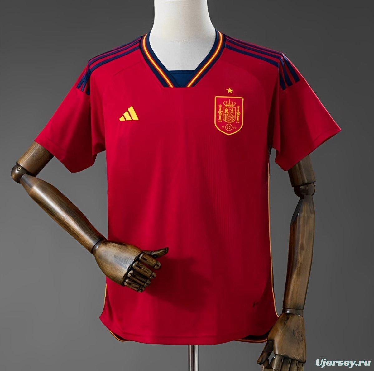Retro 2022 Spain Home Jersey
