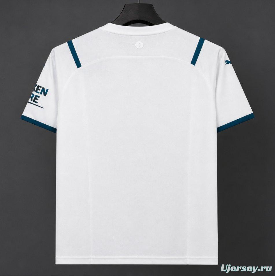 Retro 21/22 Manchester City Away White Jersey