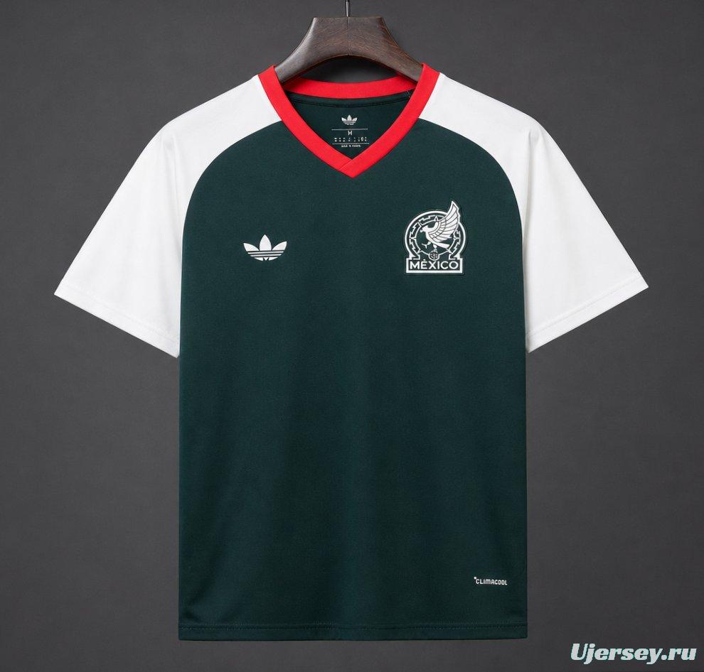 2026 Mexico Dark Green White Pre-match Jersey