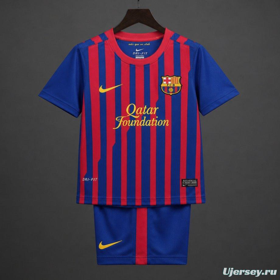 Retro Kids 11/12  FC Barcelona Home Jersey