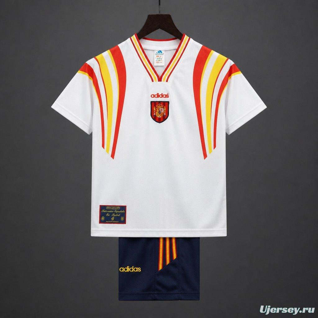 Retro Kids 1996  Spain Third WhiteJersey