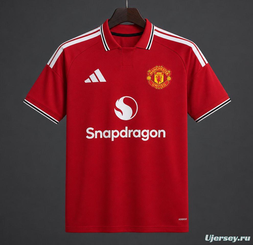 26/27 Manchester United Home Jersey with Casemiro Special Edition Print Red