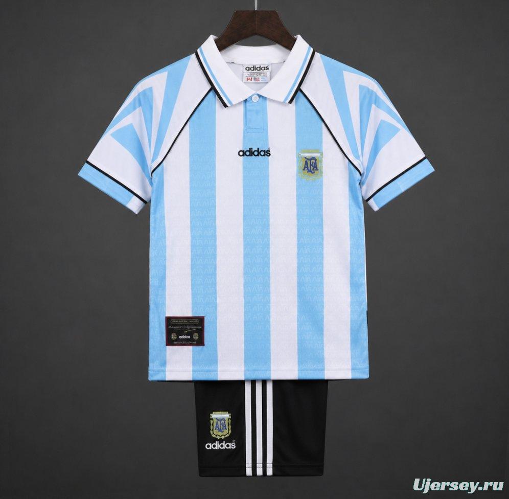 Retro Kids  96/97 Argentina Home Jacquard Jersey
