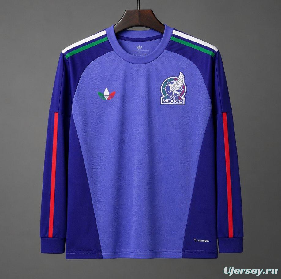 2026 Meixco Away Goalkeeper Purple Long Sleeve Jersey