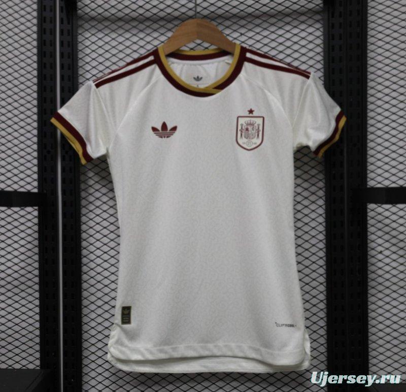 Player Version Womens  26/27  Spain White Away Jersey
