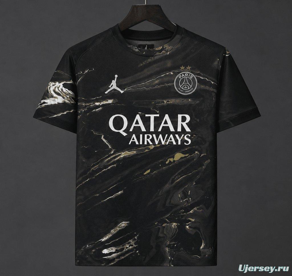 2 Stars 25/26 PSG × Jordan Brand Third Black Jersey With Champions of Europe 2026 Printing