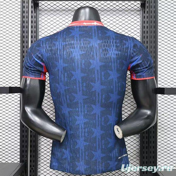 Player Version 26/27 PSG x Jordan Special Navy Blue/Red Jersey