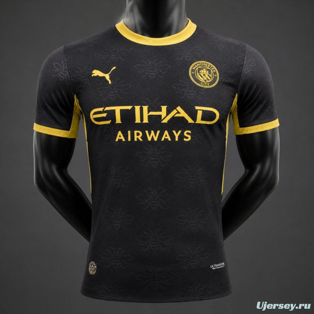 Player Version 26/27 Manchester United Red Away Black Jersey