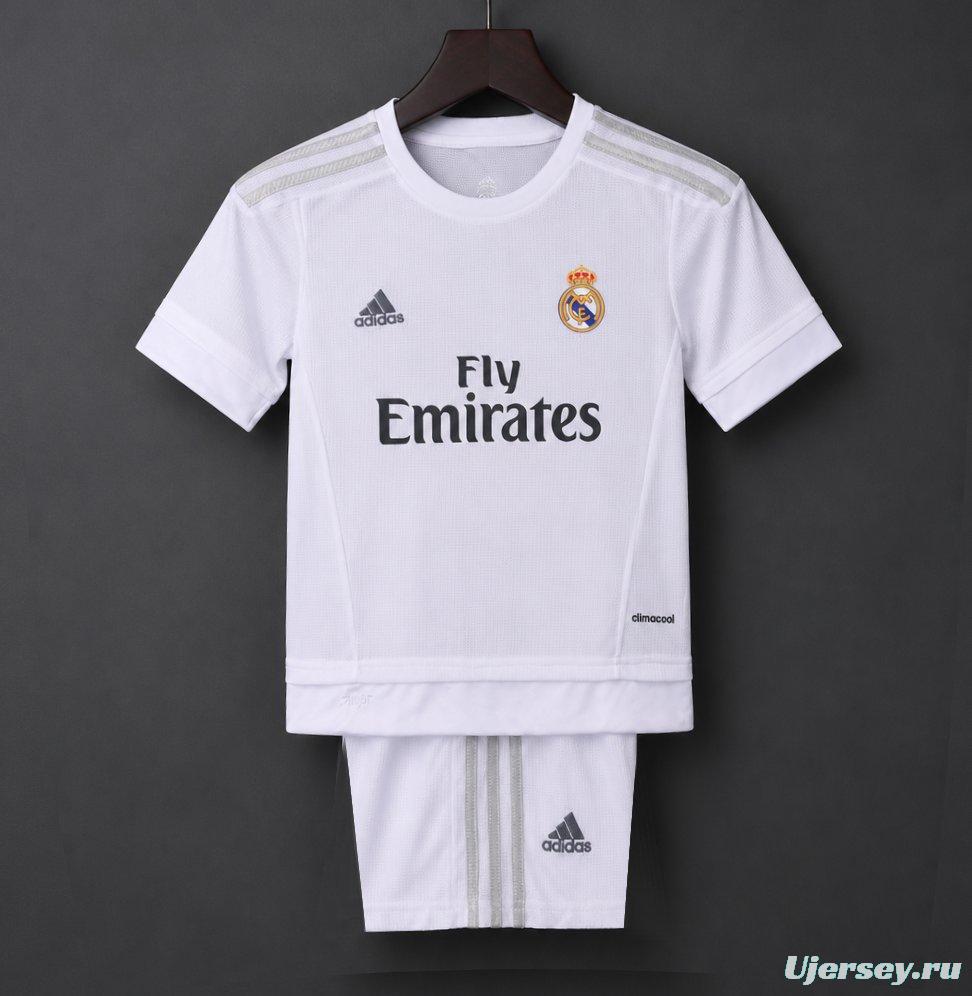 Retro Kids 15/16 Real Madrid Home Jersey