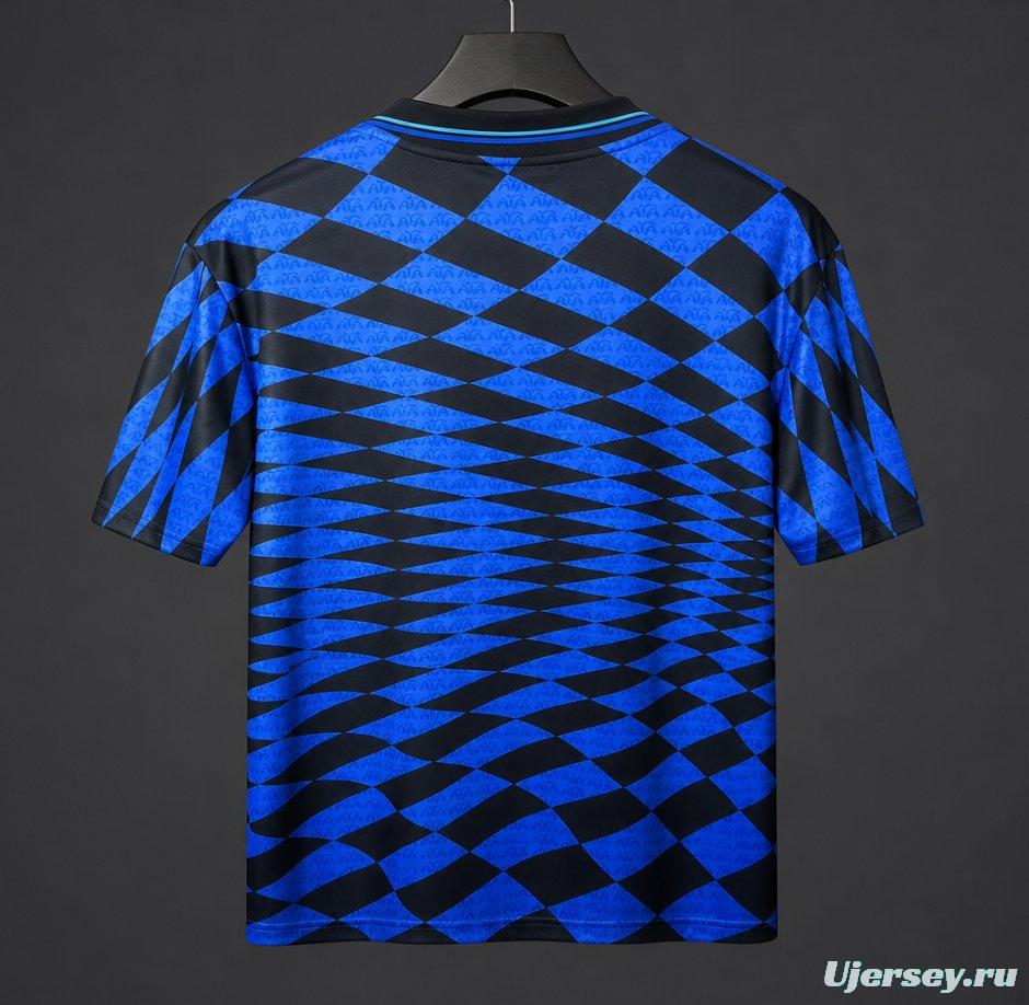 2026 Argentina x Thrasher x AFA Jersey With Blue Checkered Pattern