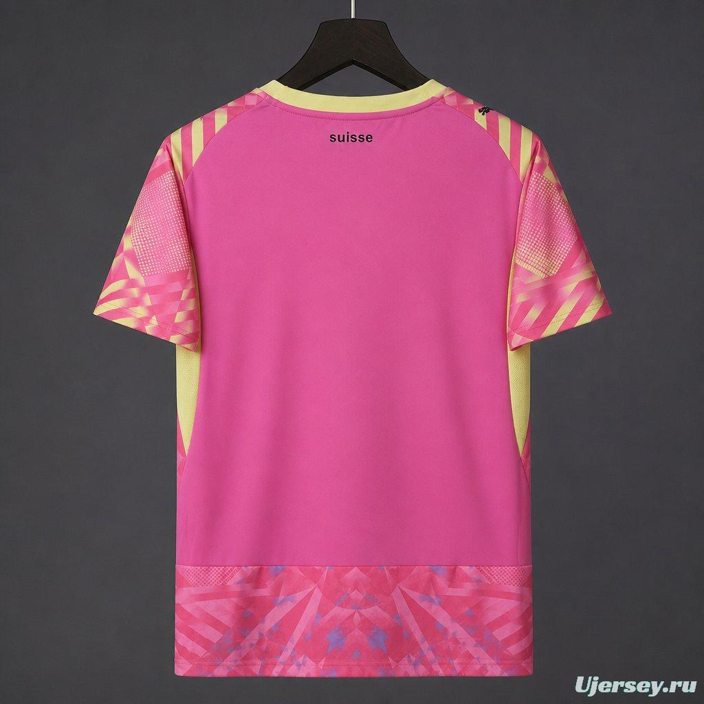 2026 Switzerland Pink Goalkeeper Jersey